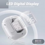 Crystal transparent Bluetooth 5.3 earbuds 3
