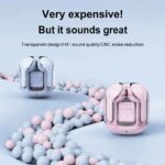 Crystal transparent Bluetooth 5.3 earbuds 3