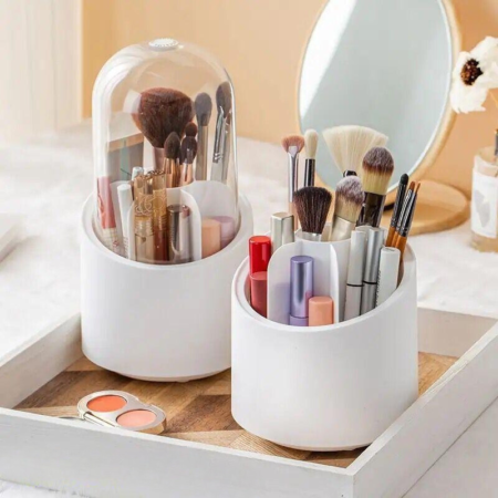 Ultimate Rotating Makeup Brush Container