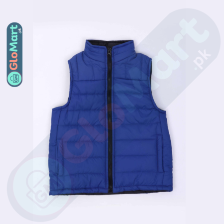 Layan Sleeveless Puffer Jacket - Warmth and Style in Urban Blue Polyester