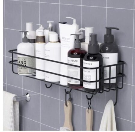 Wall Storage Rack - Maximize Bathroom Storage with Metal Wall Storage Rack