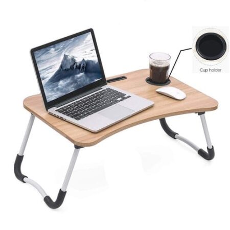 Wooden Laptop Table - Folding, Portable, and Versatile