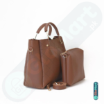 Glomart Product image 2 Pcs Berry Leather Handbag Set, Maroon glomart pk