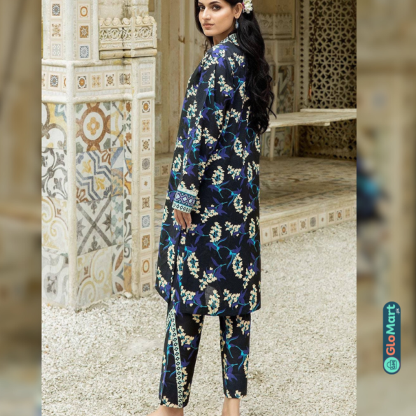 Safwa 2-Piece Unstitched Cambric Printed Suit - Image 3