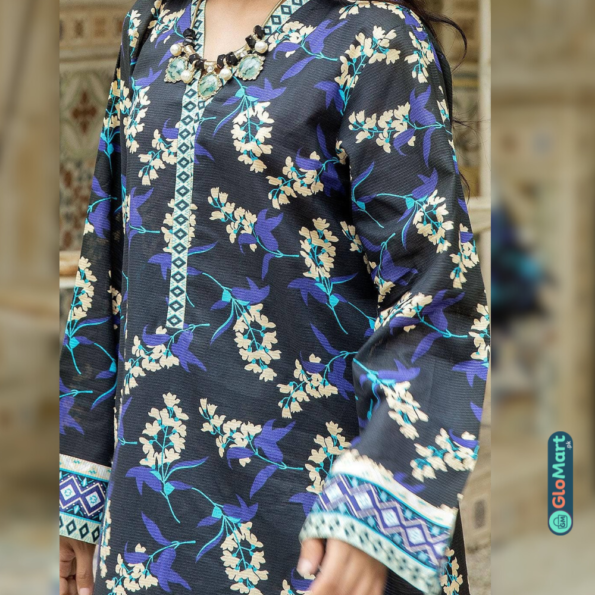 Safwa 2-Piece Unstitched Cambric Printed Suit - Image 4