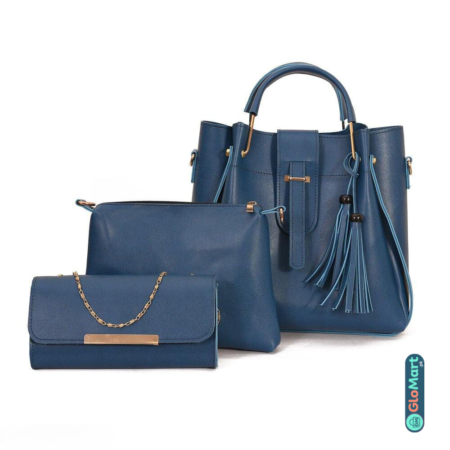 Alexa 3 Piece Handbag, Sapphire Blue