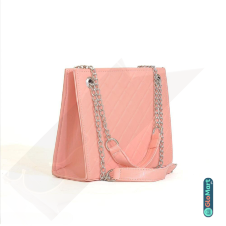 Sydney Synthetic Leather Casual Shoulder Bag, Pink