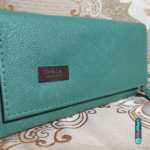 Glomart Product image Women’s Rexine Leather Plain Zipper Wallet glomart pk (2)
