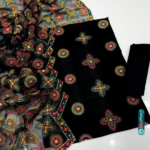 Glomart Product image 3 Pcs Women’s Unstitched Net Printed Suit
