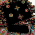 Glomart Product image 3 Pcs Women’s Unstitched Net Printed Suit