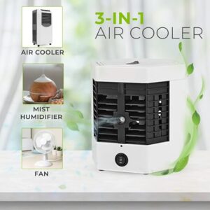 arctic air ultra pro evaporative air cooler fan portable 4 in 1 cooling solution with humidifier air purifier and adjustable airflow effortless cooling and enhanced comfort 3