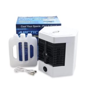 arctic air ultra pro evaporative air cooler fan portable 4 in 1 cooling solution with humidifier air purifier and adjustable airflow effortless cooling and enhanced comfort 4