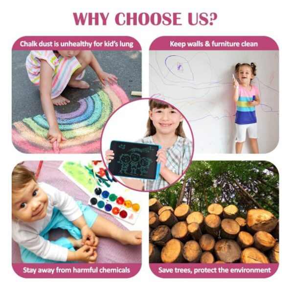LCD Writing Tablet Drawing Pad 8.5 Inch Portable for Kids Drawing - Image 7