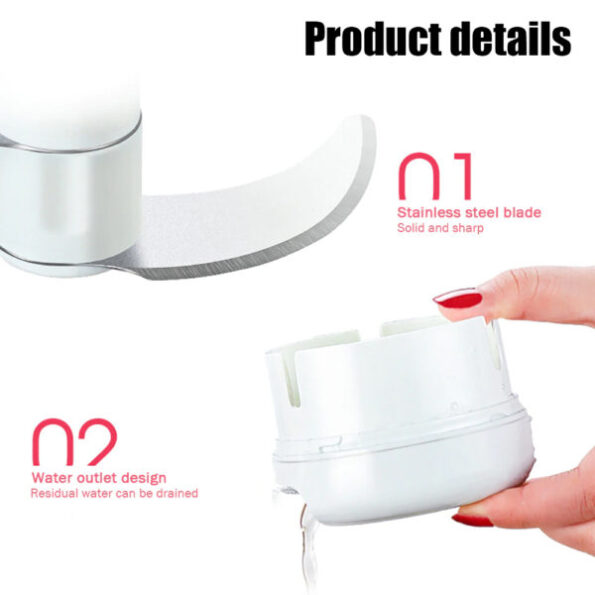 mini food chopper powerful meat grinder hand power food chopper mincer mixer blender chop meat fruit vegetable nuts shredder 4