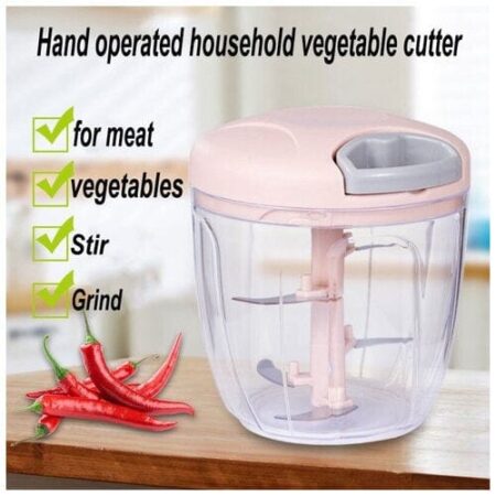 Multifunction 5 Blade Grinder Chopper Hand Pull Speedy Manual Food Chopper