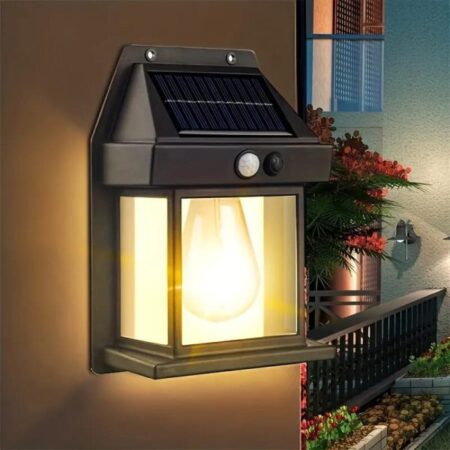 Solar Tungsten Filament Lamp - Outdoor Waterproof Intelligent Induction Wall Light