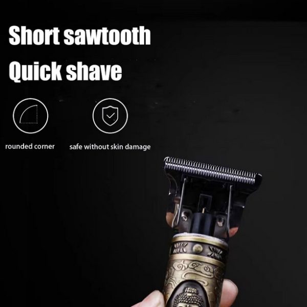 Vintage T9 Hair Trimmer Men’s Professional Hair Clippers - USB Rechargeable - Image 7