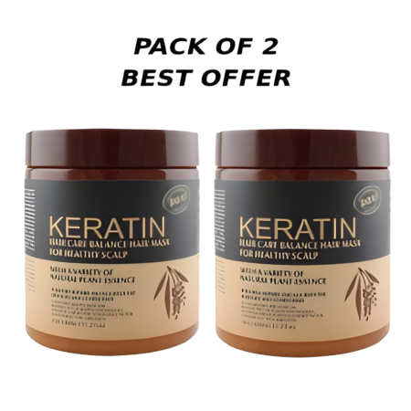 Pack Of 2 | Nourishing Keratin Hair Mask Treatment: Professional (500ml)
