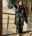 2-pcs-dress-flower-shrara-print – 1