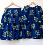 2-pcs-dress-flower-shrara-print – 1