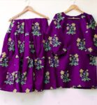 2-pcs-dress-flower-shrara-print – 1