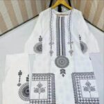 2-pcs-womens-stitched-saphire-print-linen-casual-wear-for-women – 1