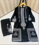 2-pcs-womens-stitched-saphire-print-linen-casual-wear-for-women – 1