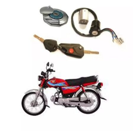 3 Pieces Lock Set For Cd70 Motorcycle Computer Key