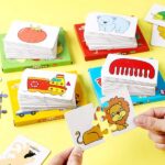 32-pcs-montessori-toddler-card-matching-education-puzzle-toy-cartoon-jigsaw-random-shape-puzzle – 1