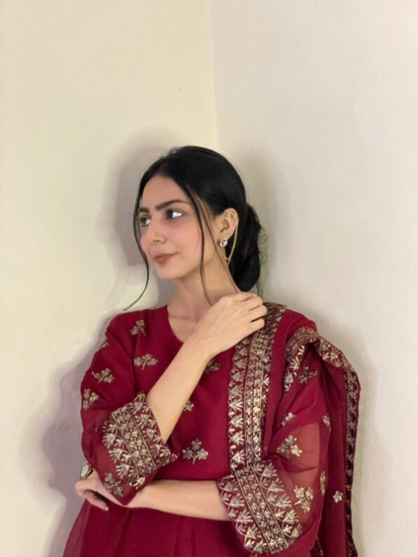 3pcs Shafoon Embroidered Maxi Wedding Season - Image 10