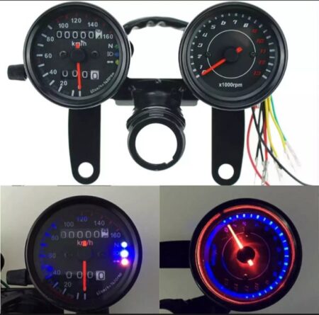 Cafe Racer Style Double Meter Imported Product For Motorcycle
