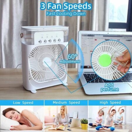 Emboss Button ,(big Size 10) Portable Air Conditioner Fan