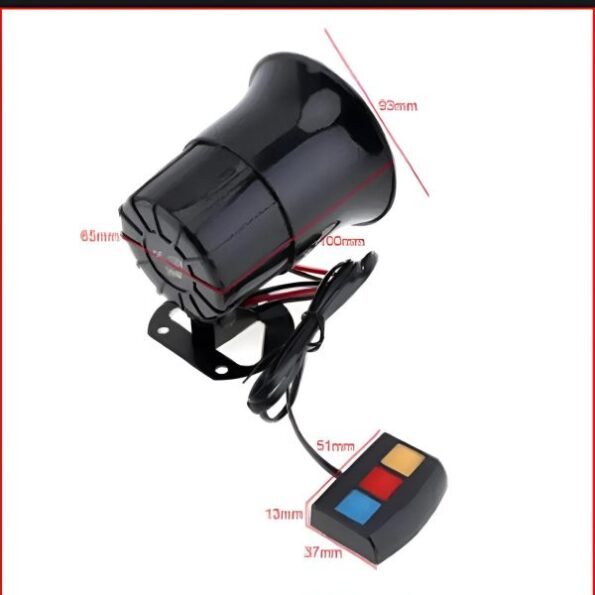 Horn Siren 12 Watt 3 Different Loud Sounds For Car And Motorcycle - Image 5