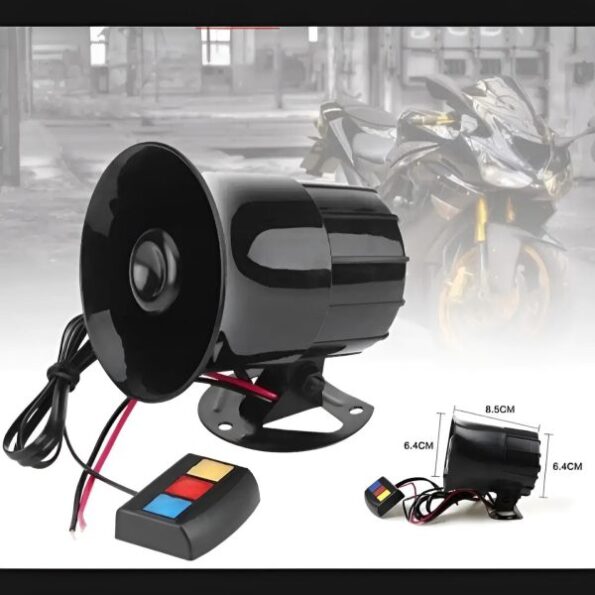Horn Siren 12 Watt 3 Different Loud Sounds For Car And Motorcycle - Image 7