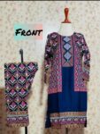 jacket-print-summer-arabic-lenin-2-pcs-stitched-suit-for-womens-and-girls – 1