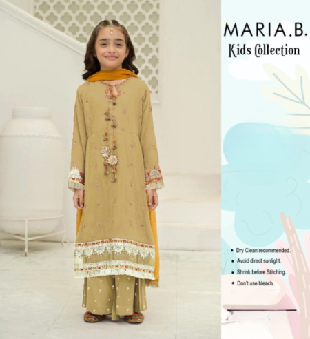 *maria B Kids Embroidery 3pcs Lawn | Unstitched Collection Casual Wear