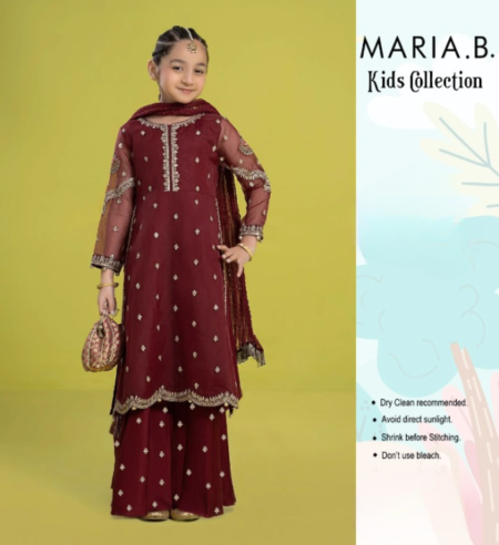 *maria B Kids Embroidery 3pcs Lawn | Unstitched Collection Casual Wear