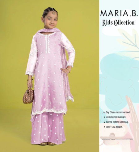 *maria B Kids Embroidery 3pcs Lawn | Unstitched Collection Casual Wear