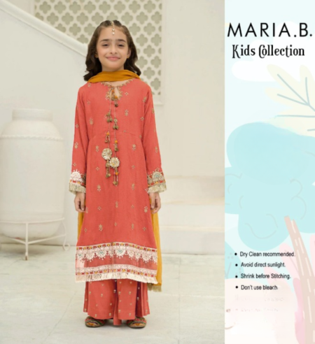 *maria B Kids Embroidery 3pcs Lawn | Unstitched Collection Casual Wear