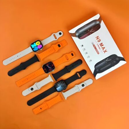 N9 Max Smart Watch | Stainless Steel | 3 Straps