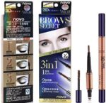 Novo 3d Brows Secret 3 In 1 ( Eyebrow – Eyebrow Bar – Dyeing Cream)