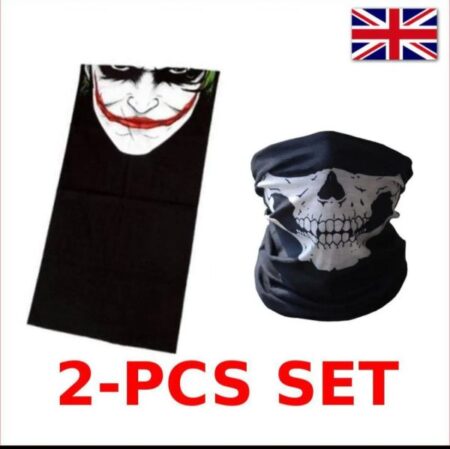 Joker Mask And Skull Mask For Men And Boys-Pack Of 2