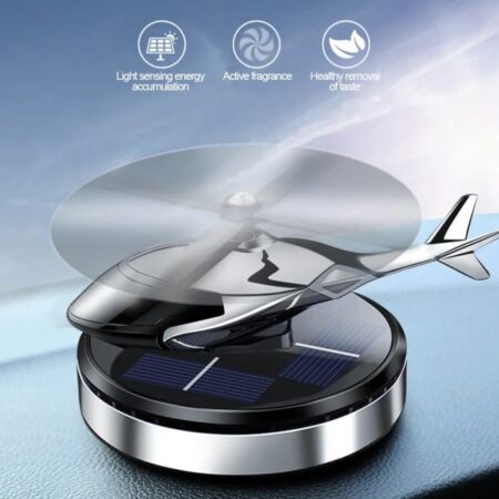 Silver Color Car Aroma Diffuser Air Freshener Solar Power Car Dashboard