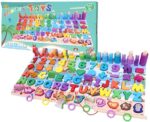 wooden-puzzle-sorting-learning-board-toys-abc-numbers-shapes-abacus-fish-picking-activity-and-animals-preschool-education-montessori-toys – 1