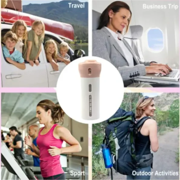 4 Lotion Bottles In 1 Refillable Travel Dispenser Bottle Liquid Lotion - Image 3
