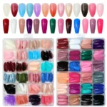 576-pcs-nails-with-box-reusable-artificial-nails-24-different-colours-beautiful-fake-nails-american-nail-for-girls-women-random-color – 5