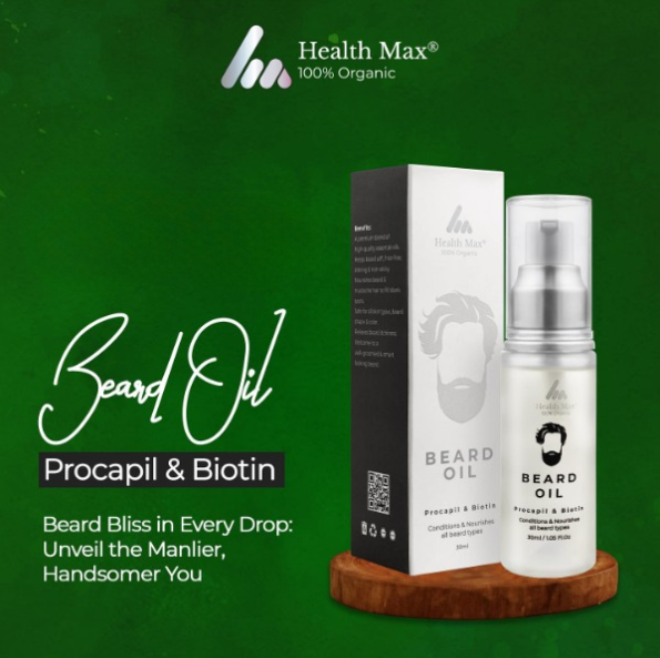 Beard Oil Procapil & Biotin Condition And Nourishes All Beard Types – 30ml - Image 2