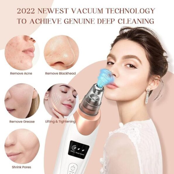 Blackhead Remover Pore Vacuum Black Spot Suction Electric Facial Pore Cleaner 3 Blackhead Remover Pore Vacuum Black Spot Suction Electric Facial Pore Cleaner - Image 3