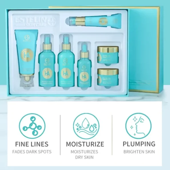 Estelin Hyaluronic Acid Hydrating & Vitalizing Skin Care Set – 7 Pcs Set 6 Estelin Hyaluronic Acid Hydrating & Vitalizing Skin Care Set – 7 Pcs Set - Image 6