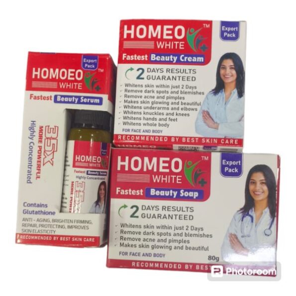 Homeo White Beauty Pack: Cream, And Serum For Radiant Skin 4 Homeo White Beauty Pack: Cream, And Serum For Radiant Skin - Image 4